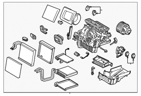 Heater assembly Ford Escape MK3 17-19 rest