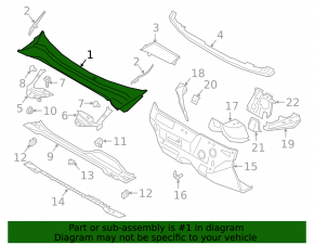 Windscreen wiper grille plastic Ford Escape MK4 20-24