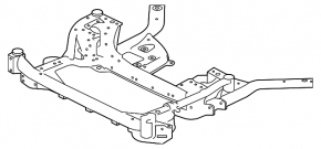 Front subframe Jaguar F-Pace X761 17-