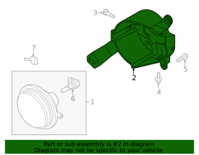 Left fog light bracket for Mazda CX-9 13-15