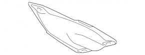 Lower exhaust manifold guard for Lexus CT200h 11-17