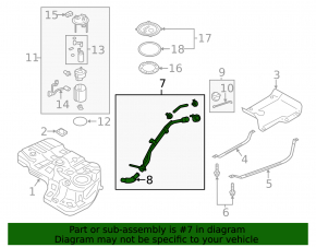 Fuel filler neck for Hyundai Santa FE Sport 13-18