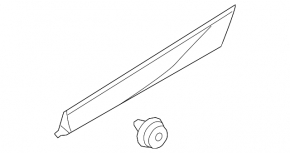 Lower rear right door trim for Volvo XC60 18-26