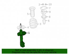 Shock absorber front right Mitsubishi Eclipse Cross 18-20