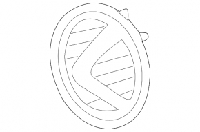 Lexus GX460 10-13 pre-restoration grille emblem base