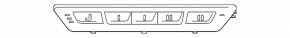 Control panel for memory passenger seat door front right BMW 7 G11 G12 16-19 4 buttons, without massage, black overlay