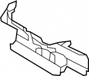 Upper right radiator deflector Infiniti QX30 17 - broken fasteners