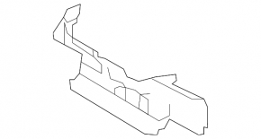 Upper right radiator deflector Infiniti QX30 17 - broken fasteners