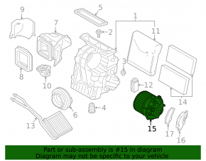 Motor heater fan BMW i3 14-21