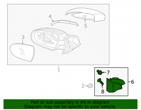 Mirror cover inner right Hyundai Elantra AD 17-20 black