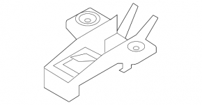 Right keyless antenna bracket on the threshold for the Audi A3 8V 15-20 4d