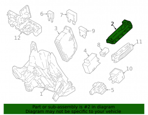 Audi Q5 80A 18-24 dashboard fuse box bracket