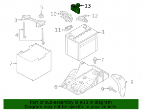 Cover of positive terminal of battery 12v Mazda CX-5 19-25 2.5T
