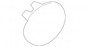 Right rear bumper towing hook cap Mazda 3 14-16 BM 5d