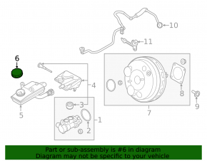 Lincoln MKZ 13-20 hybrid brake master cylinder reservoir cap