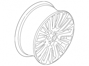 Wheel disk R19 Lincoln MKZ 13-16 type 2 chrome