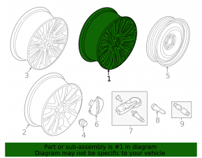 Wheel disk R19 Lincoln MKZ 13-16 type 2 chrome