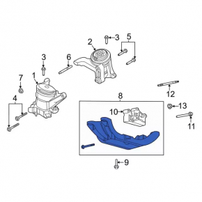 Automatic transmission mount with cushion for Ford Explorer 20-25 2.3T AWD