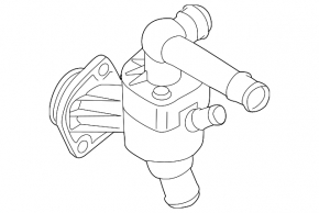 Thermostat housing VW Passat b7 12-15 USA 2.0 TDI without sensor