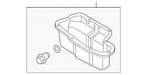 Infiniti QX56 QX80 10-20 5.6 Oil Pan