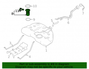 Fuel pump petrol pump Nissan Altima 19- fwd 2.5