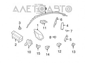Airbag passenger in the dashboard Mercedes W221