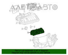 Underhood fuse box Mercedes GLA 15-20