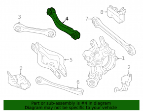 Upper rear right transverse control arm BMW i4 21-25