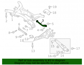 Upper control arm rear left Mitsubishi Outlander 16-21 rest, rusty
