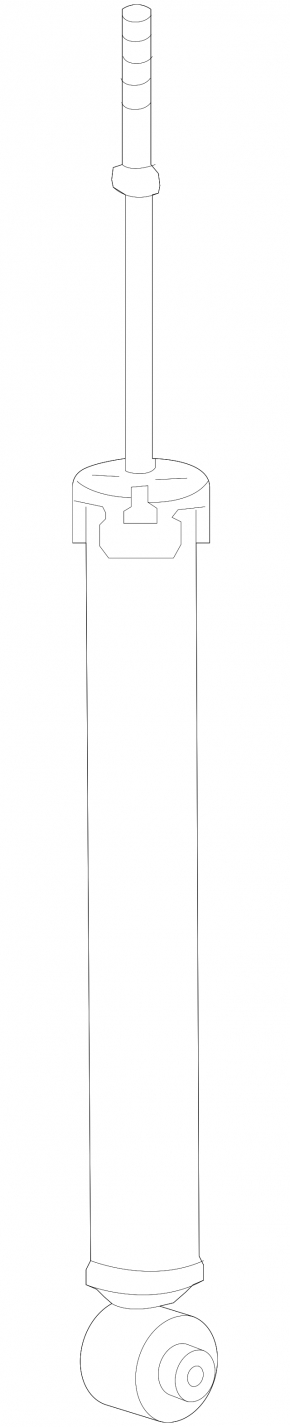 Rear right shock absorber for Toyota Prius C 12-15
