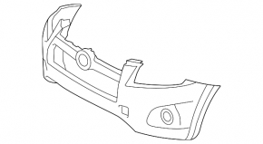 Bare front bumper for Toyota RAV4 09-12 Limited