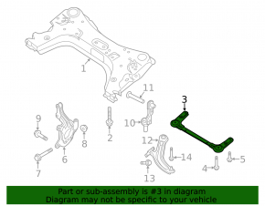Front Subframe Reinforcement Nissan Sentra 13-19