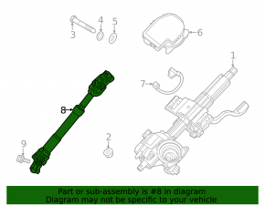Steering cardan joint Hyundai Elantra 21-