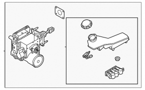 Master brake cylinder with reservoir assembly Hyundai Tucson 25-26 1.6T HEV