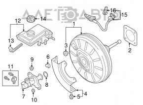 VW Taos 22-25 master cylinder reservoir
