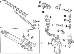 Audi A3 22-25 Windscreen Washer Reservoir