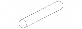 Front left roof trim for Lexus RX 16-22 without sunroof, for roof rails, graphite