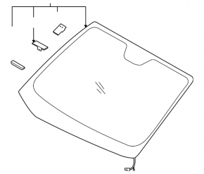 Windshield Kia Forte 4d 14-16