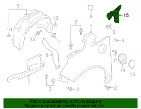 Front Left Wing Bracket Ford C-max MK2 13-17 Energy