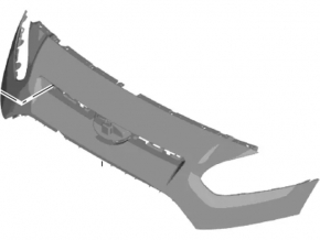 Ford Transit Connect MK2 13-18 Front Bumper Upper Trim