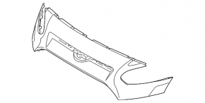 Ford Transit Connect MK2 13-18 Front Bumper Upper Trim