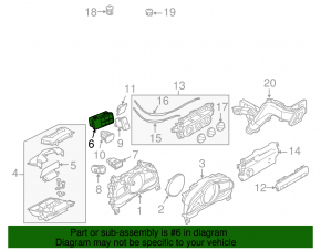 Button block Mazda 6 13-17