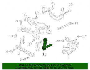 Rear left vertical lever Ford Explorer 20-