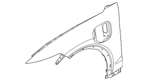Front left wing Ford Mustang Mach-E 21-23