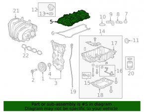Valve cover Cadillac ATS 13-16 2.5