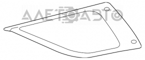 Rear left fixed glass window for Mercedes W164 ML