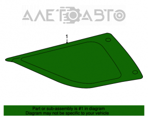 Rear left fixed glass window for Mercedes W164 ML
