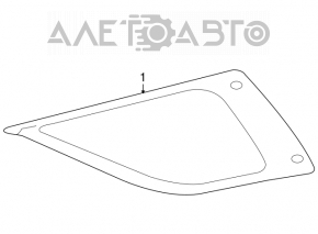 Rear left fixed glass window for Mercedes W164 ML