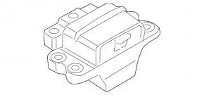 Engine mount left VW Passat b7 12-15 USA 3.6