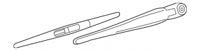 Rear wiper arm Nissan Leaf 18-